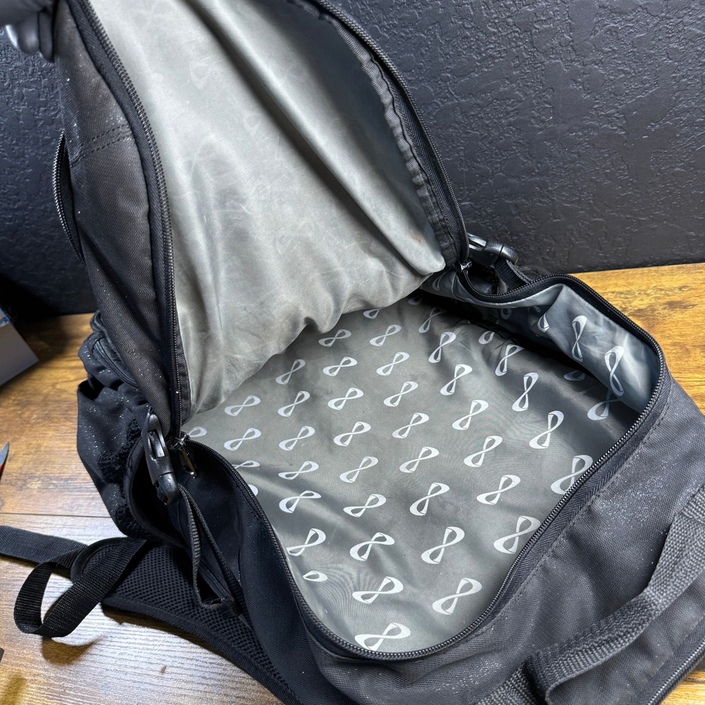 Infinity Classic Cheer Backpack Black Sparkle Gli… - image 3